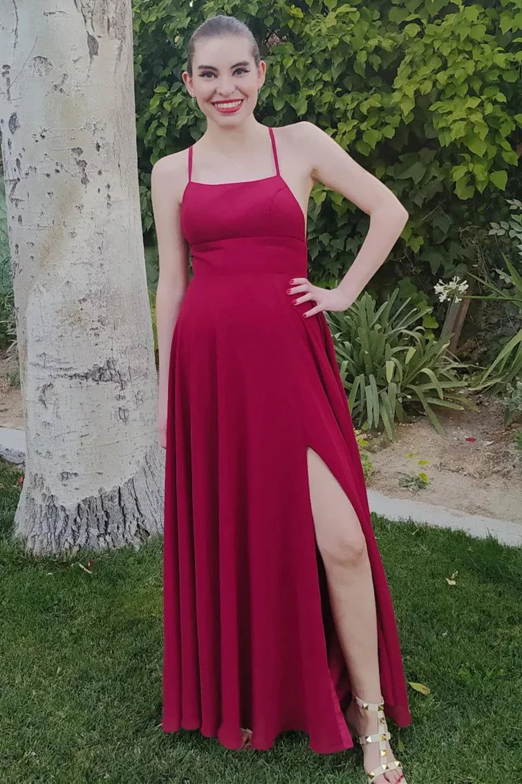 Robe de demoiselle d'honneur longue vert sauge à bretelles spaghetti/robes formelles pour femmes